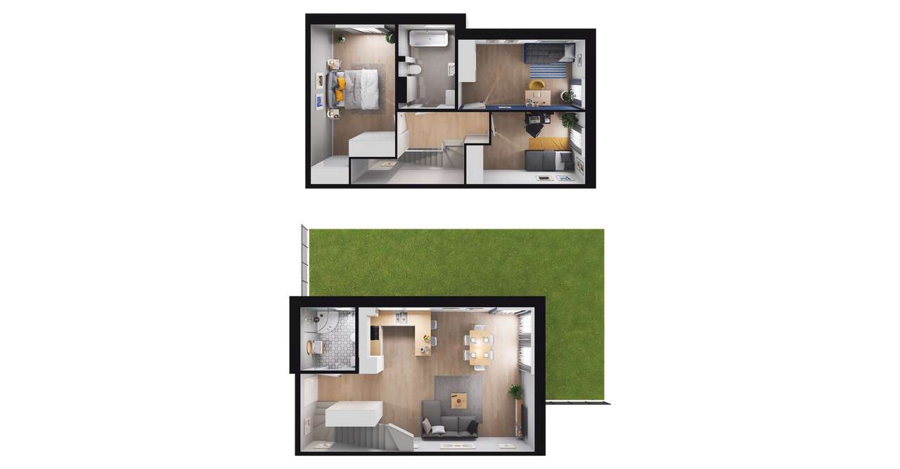 4-pokojowy dom 94m2 + ogródek Bezpośrednio - Pełny obrazek: 2/8