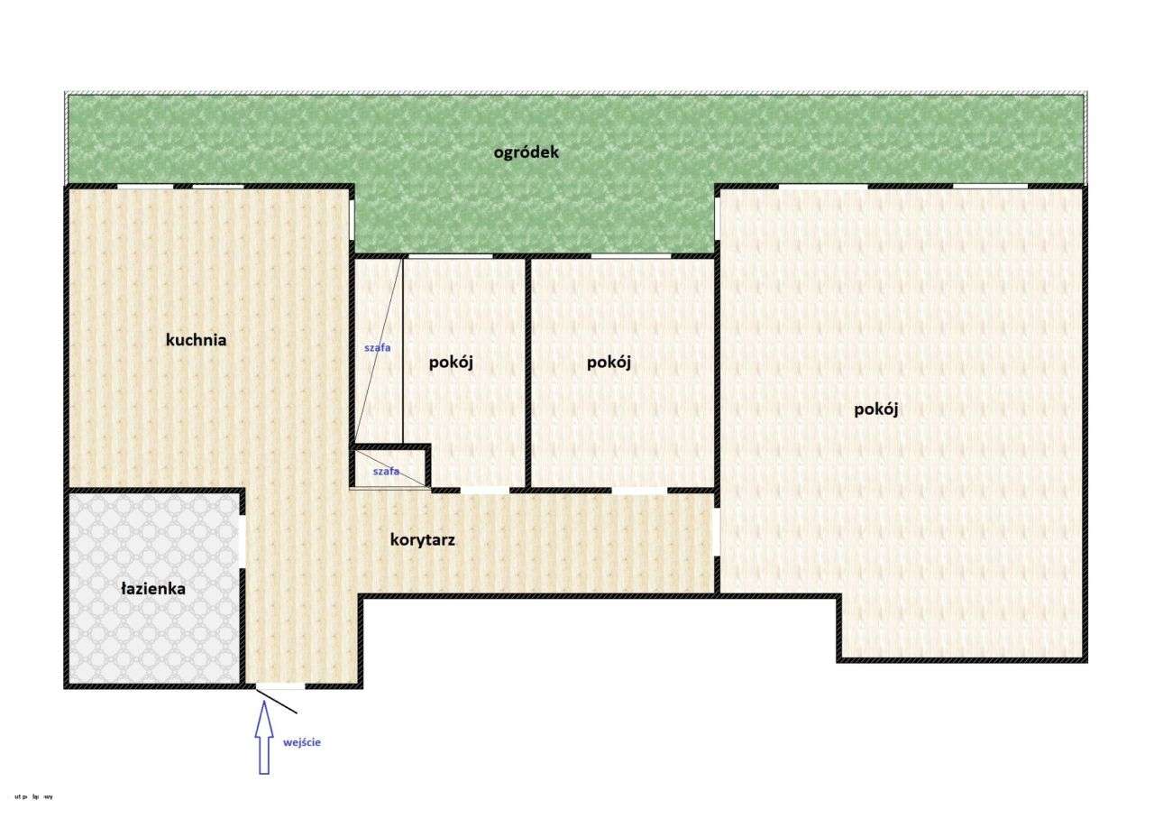 3 pokoje, ogródek ,miejsce postojowe, Luboń - Pełny obrazek: 4/14