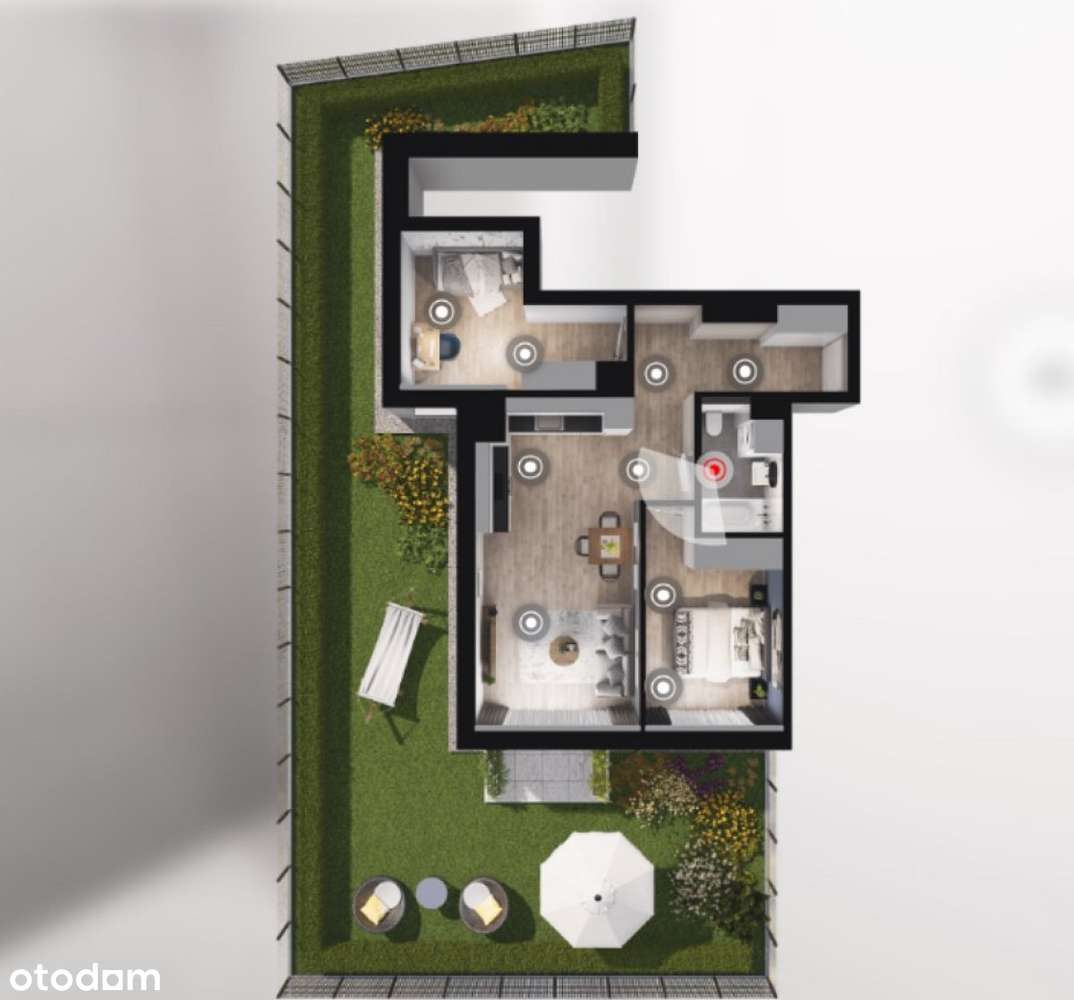 Atrakcyjna cena! Mieszkania 3-Pokojowe z Ogrodem , - Pełny obrazek: 4/7