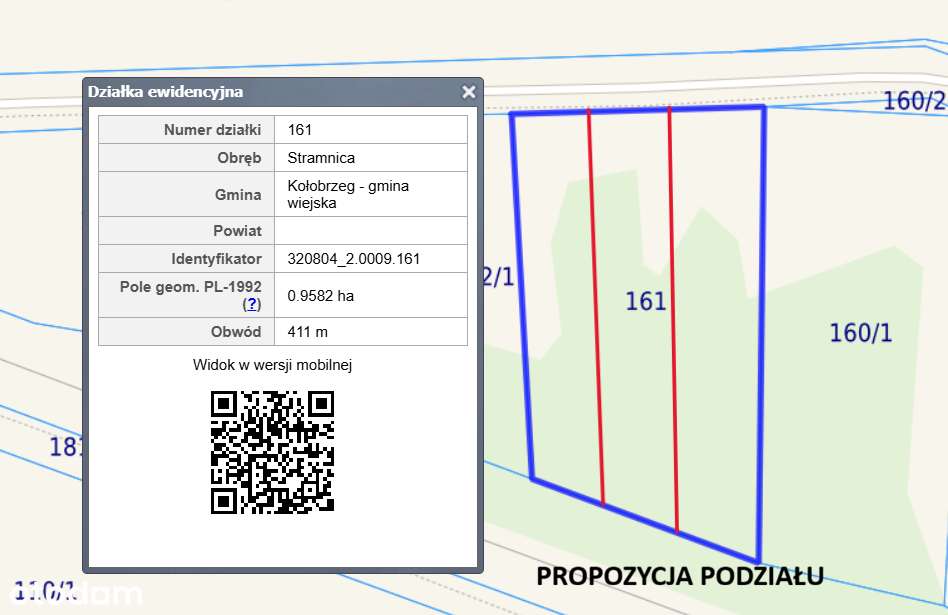 Duża działka siedliskowa z możliwością podziału -Stramnica, Kołobrzeg.-3