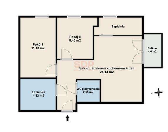 3-pokojowe mieszkanie z balkonem w spokojnej części Włoch-11