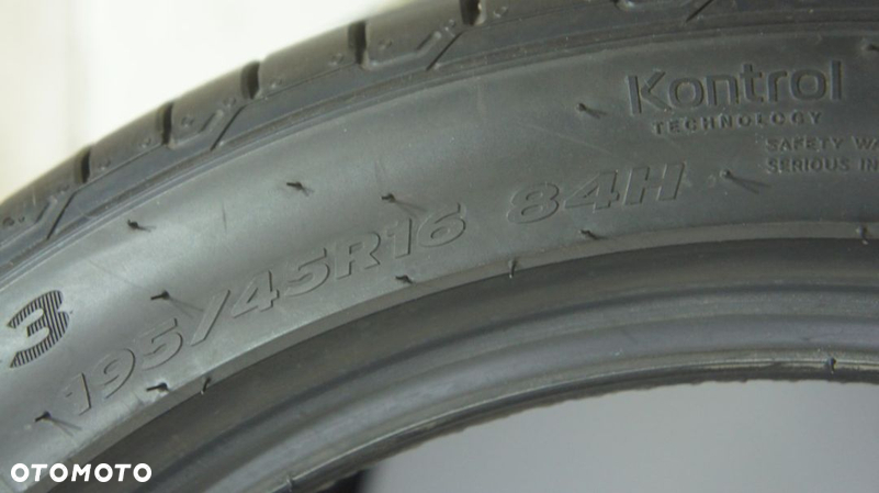 Opony K6130 Hankook 195/45/R16 letni komplet demo wysyłka-odbiór - 10