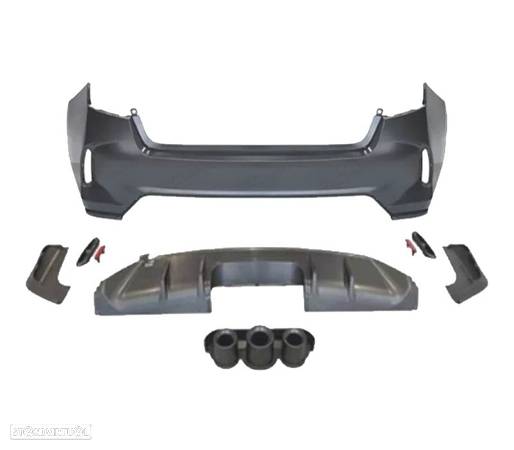 PARA-CHOQUES TRASEIRO PARA HONDA CIVIC 21- LOOK TYPE-R - 3