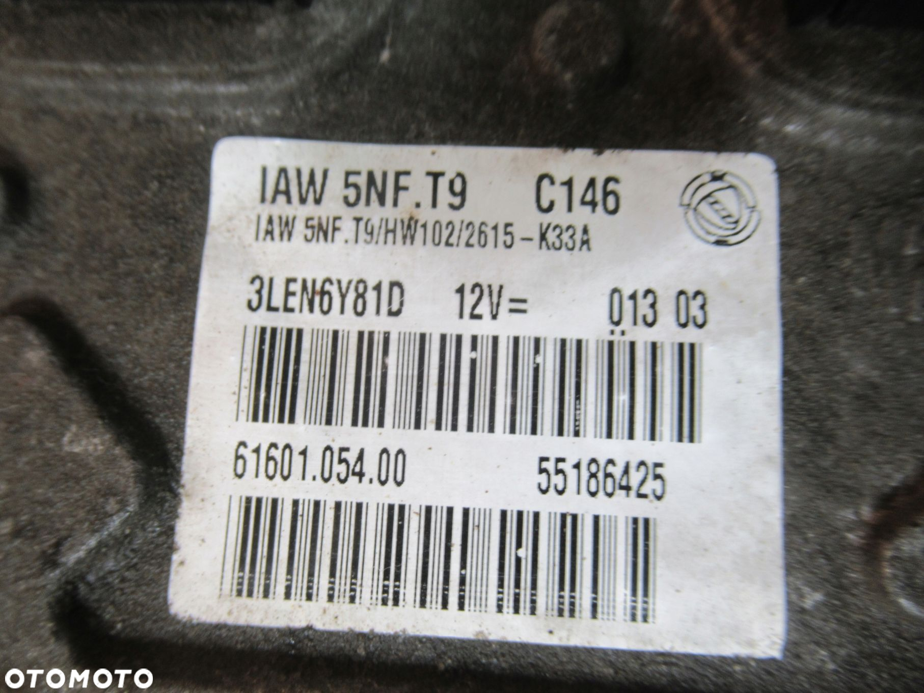 KOMPUTER ZESTAW STARTOWY FIAT STILO 1,6 16V IAW5NF.T9 HW102 C146 55186425 - 2