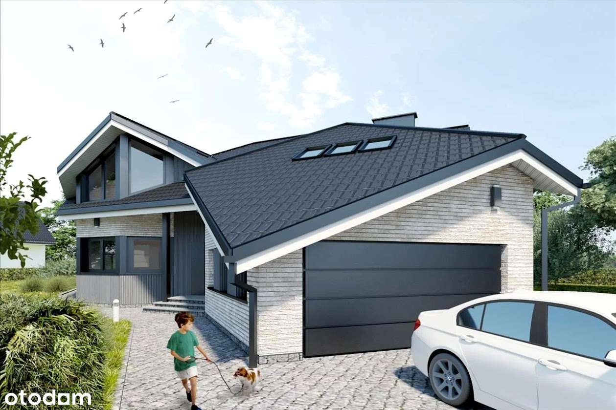 Dom wolnostojący, stan surowy otwarty, działka 12 ar - Pełny obrazek: 5/13