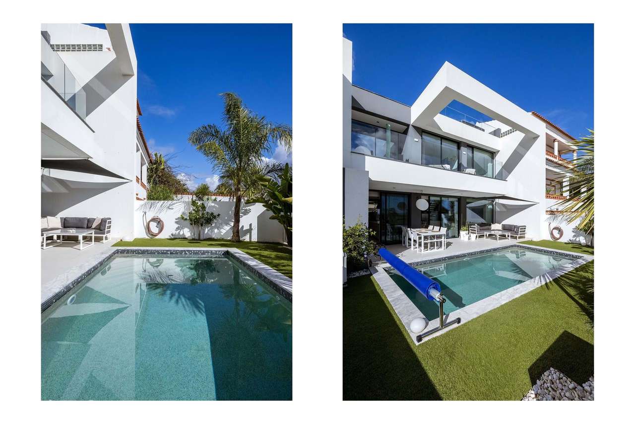 MODERNA E LUXUOSA MORADIA T3 COM PISCINA E GARAGEM PERTO DA MARINA DE-14