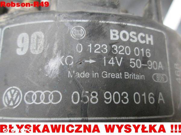 ALTERNATOR 058903016A 90A BOSCH 1.8 T 3B0 8D0 AUDI - 3