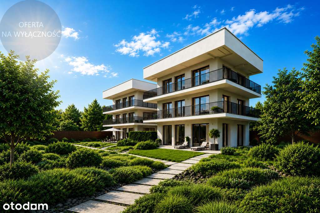 Jednopoziomowy apartament z dużym tarasem