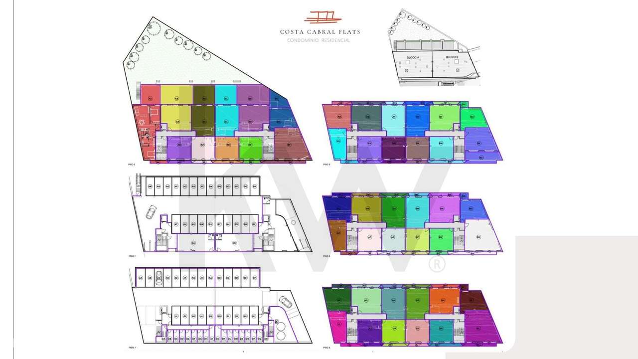 T0 com lugar de garagem e varanda, localizado no 3º andar - Costa Cabr - Grande imagem: 3/3