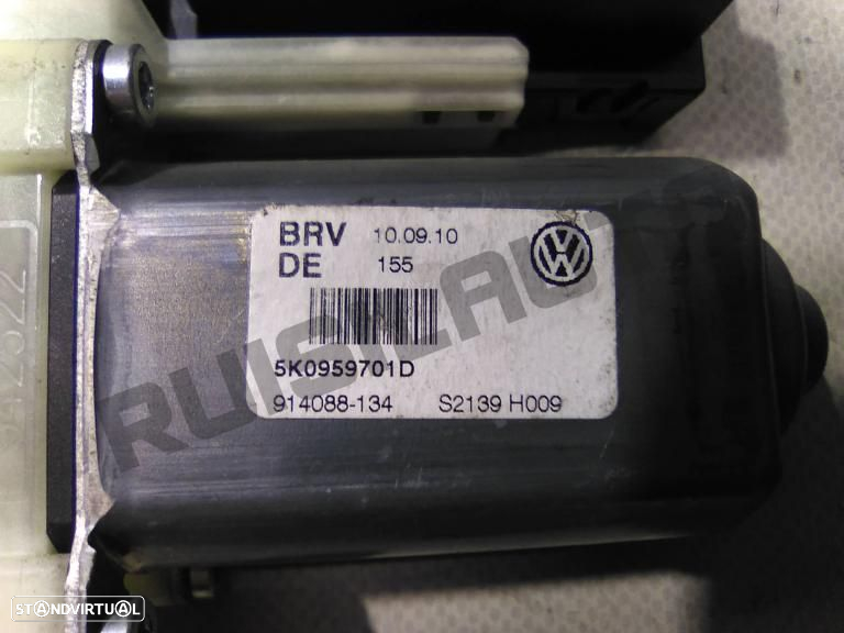 Motor Elevador Frente Esquerdo Confort 5k095_9701d Vw Golf Vi ( - 3