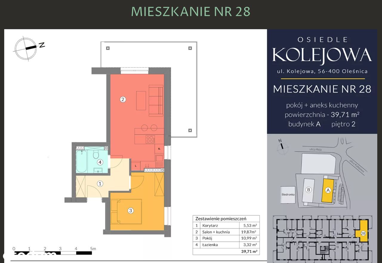 Oleśnica centrum - Osiedle Kolejowa | M28