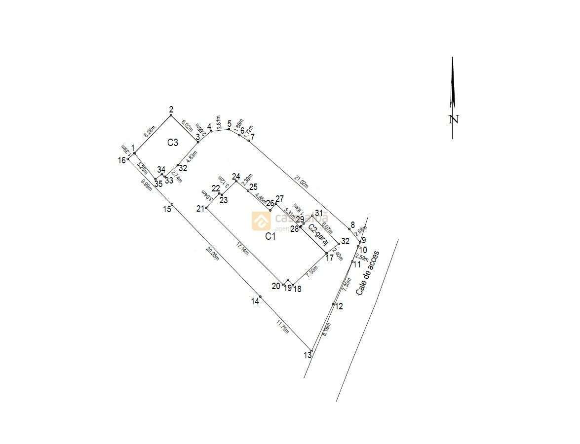 Central | proprietate de vanzare | casa 4 camere & teren 590mp - Imagine principală: 2/6
