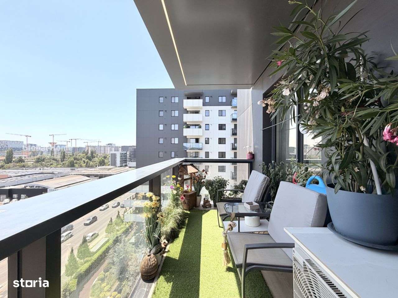 3 Rooms + Parking + Storage | Panoramic View | Cortina North - Pipera-0