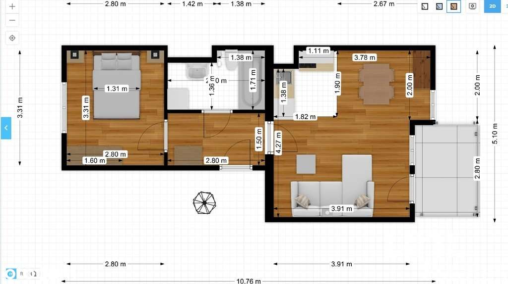 ul. Bujaka | 2 pokoje | 42m | od zaraz - Pełny obrazek: 5/5