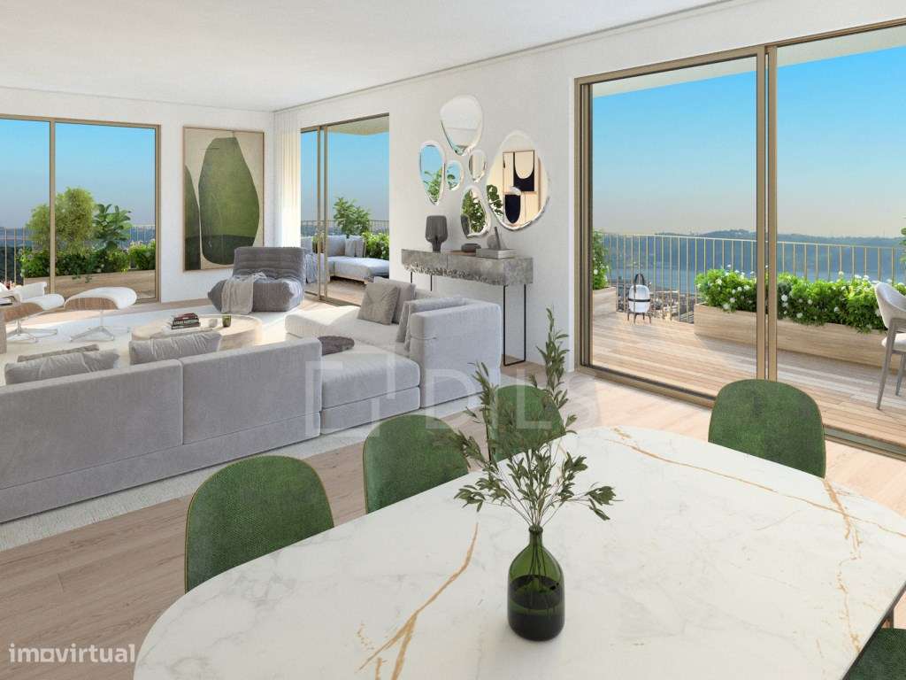 Penthouse T3 duplex com piscina privativa e terraço, em Miraflores - Grande imagem: 2/20