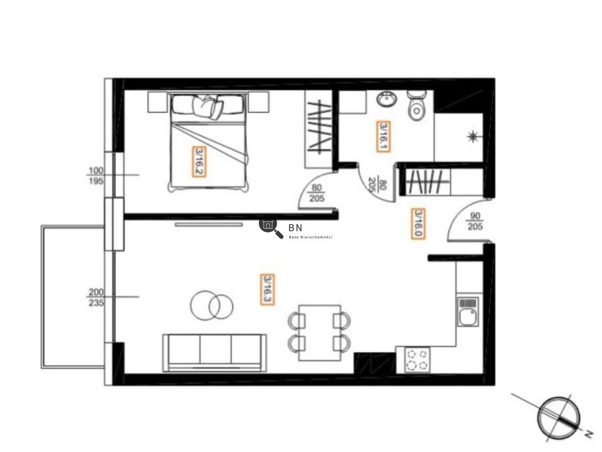 Wysoki standard, od południa, miejsce w hali-9
