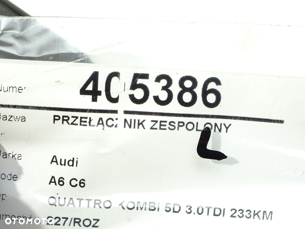 PRZEŁĄCZNIK ZESPOLONY AUDI A6 C6 Avant (4F5) 2004 - 2011 3.0 TDI quattro 171 kW [233 KM] olej - 7