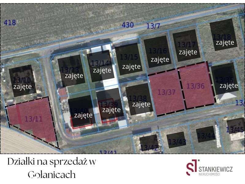 Działki Gołanice dobra cena/wszystkie media/-0