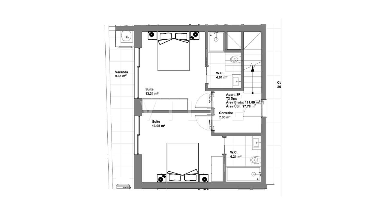 Apartamento T2 Implex Venda em Glória e Vera Cruz,Aveiro - Grande imagem: 3/7
