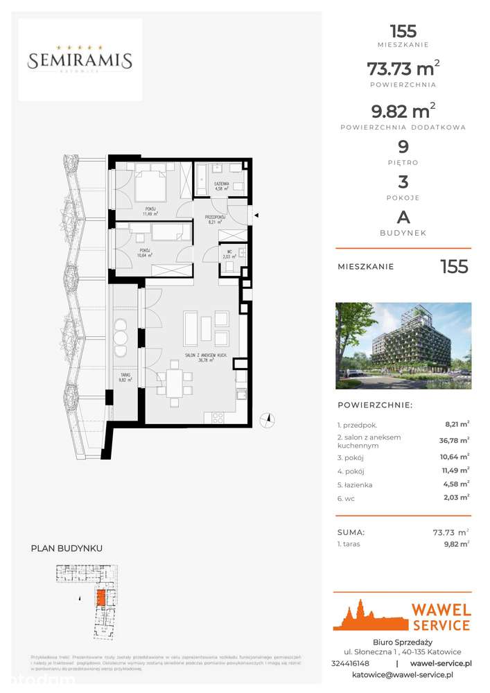 Semiramis | mieszkanie 3-pok. | 155 - Pełny obrazek: 2/7