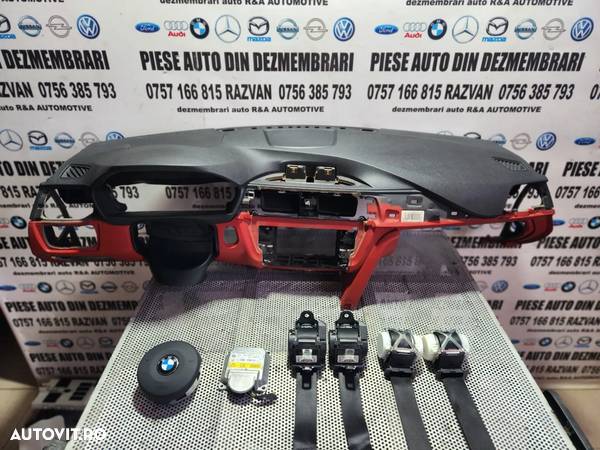 Plansa Bord Kit Airbag Volan M Paket Bmw F30 F31 F32 F33 F34 F36 F86 Seria 3 Seria 4 Volan Stanga M Paket - Dezmembrari Arad - 1