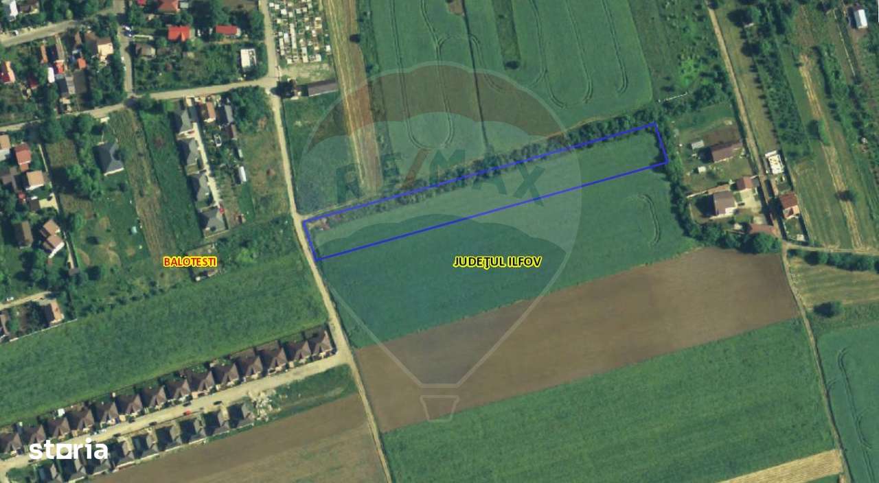 Teren 7,463mp Balotesti / Strada Biserica Sfantul Nicolae - Imagine principală: 1/3