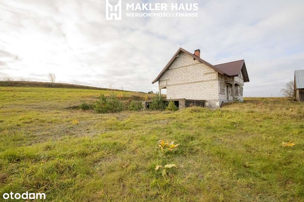 Siedlisko z rozpoczętą budową domu-Przejma Wysoka.-13