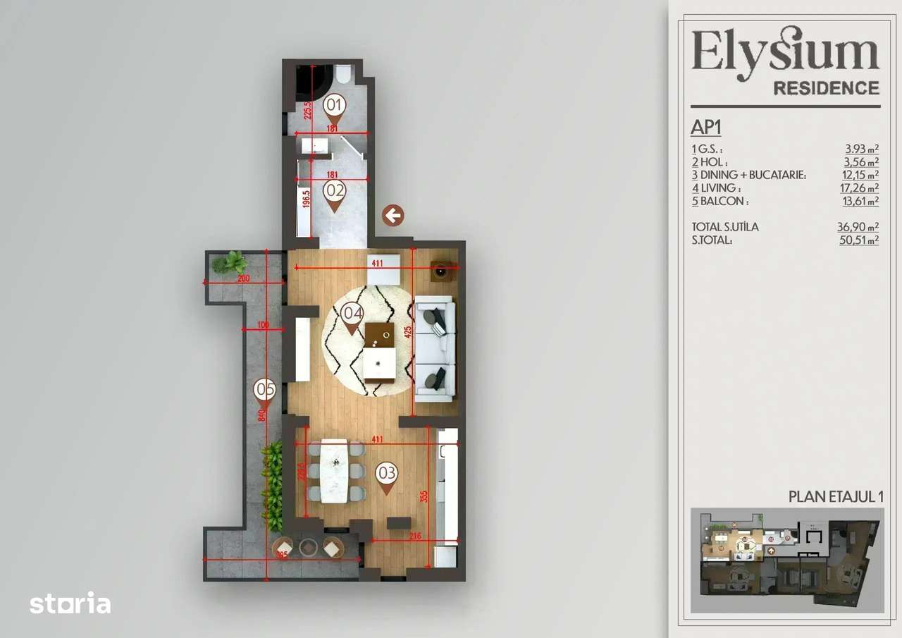 Garsoniera I 2 min Metrou Obor | Bloc Nou I - Imagine principală: 5/5