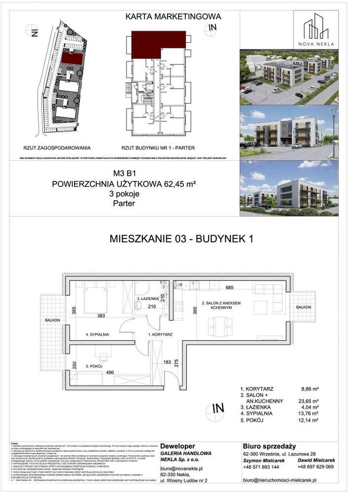 Przestronne 3 Pok. w Centrum Nova Nekla | Parter-4