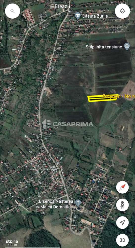 Teren de vanzare, Breazu, 9930 mp, ideal investitie 4,9 euro/mp - Imagine principală: 5/6