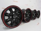 Jantes Ultralite Mini Wheels 12x5.5J - ET20 - 4x101.6 Black + red - 4