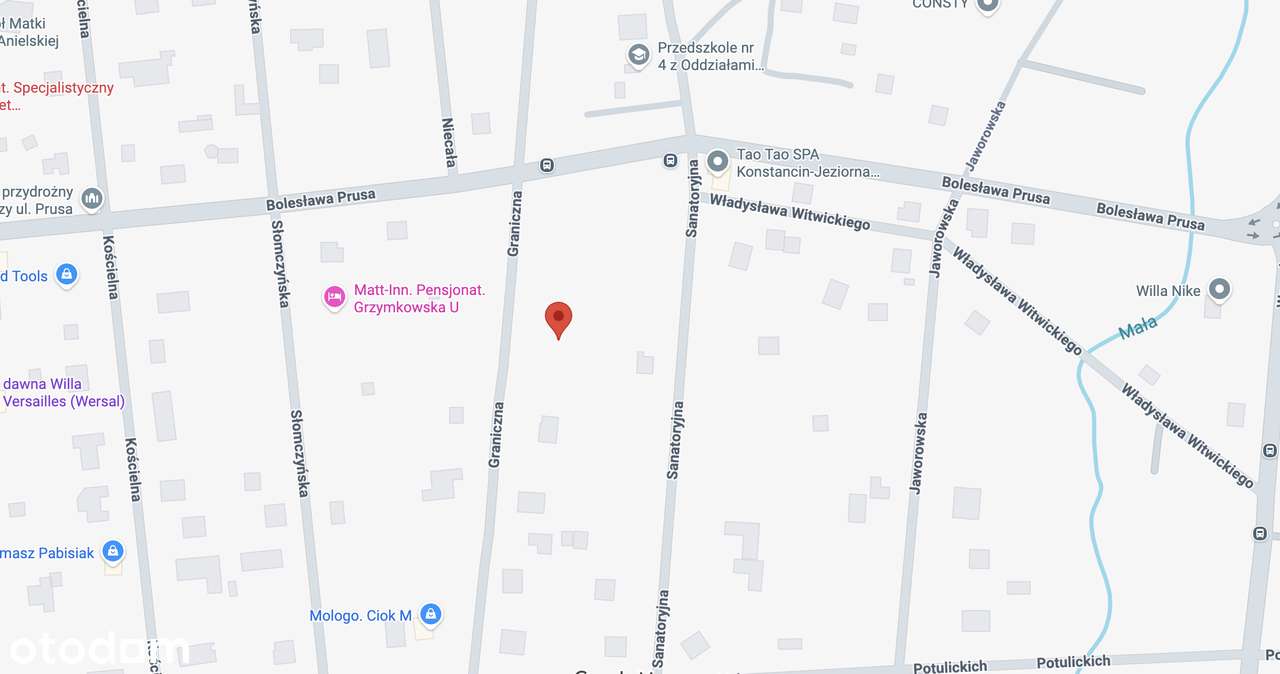 Działka 1784m2 - Konstancin Jeziorna - Budowlana - Strefa A - MPZP-3