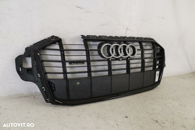 Grila Cetrala Radiator Originala Avariata Cu Senzori Audi Q7 4M (facelift) 2019 2020 2021 2022 4M08 - 2