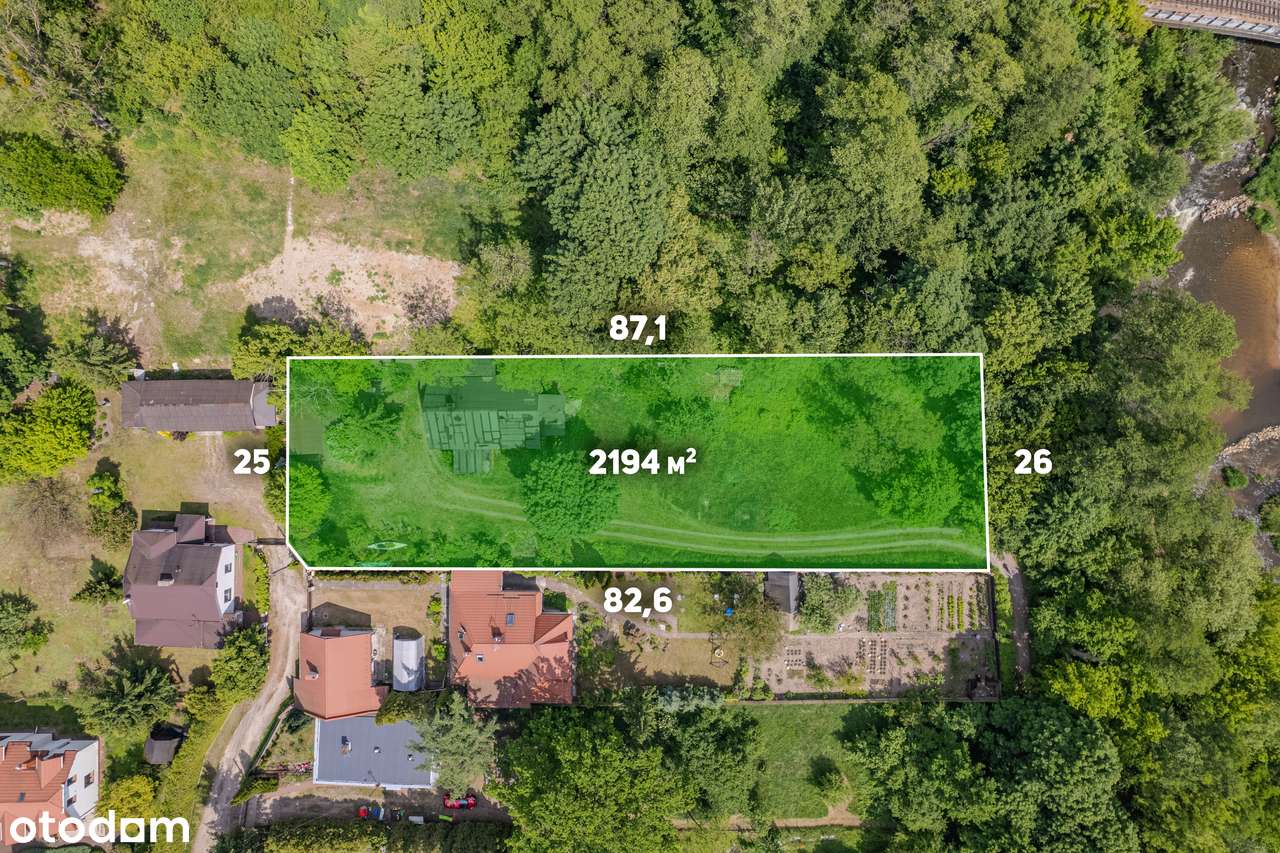 Działka budowlana nad rzeką Świder | 2194 m2-1