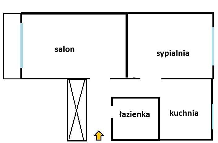 2-pokojowe mieszkanie do remontu przy VENDO PARK-3