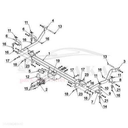 Hak Holowniczy Odkręcany Do Fiat Ducato L4, L5 Furgon, Bus Od 2014 - 4