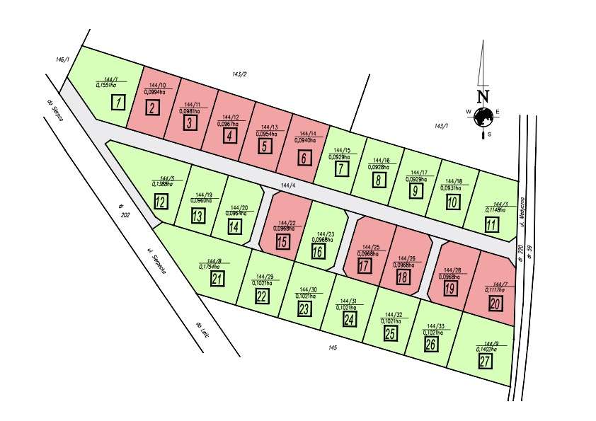 Działki z  warunkami zabudowy pod domy i mediami, trasa Płock- Sierpc. - Pełny obrazek: 1/2