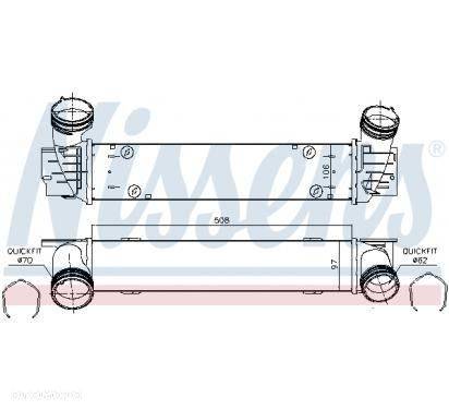 Chłodnica powietrza doładowującego, intercooler BMW X1 E84 BMW 3 E91 E92  BMW 1 (E81) E88 (09- - 3