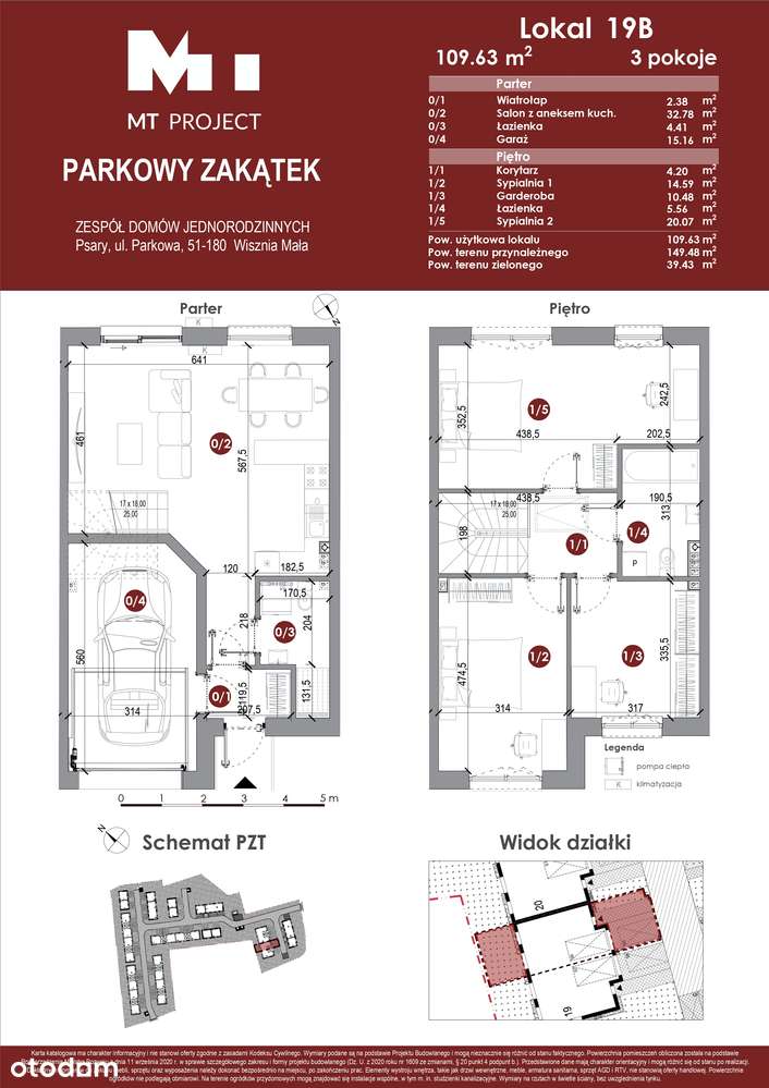 DOM 110  m2 z ogrodem  - Salon 33 m2 PSARY- tuż przy parku - Pełny obrazek: 2/15