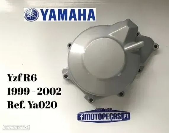 Tampa motor Yamaha yzf R6 de 1999 até 2002 r 600 moto pecas - 1