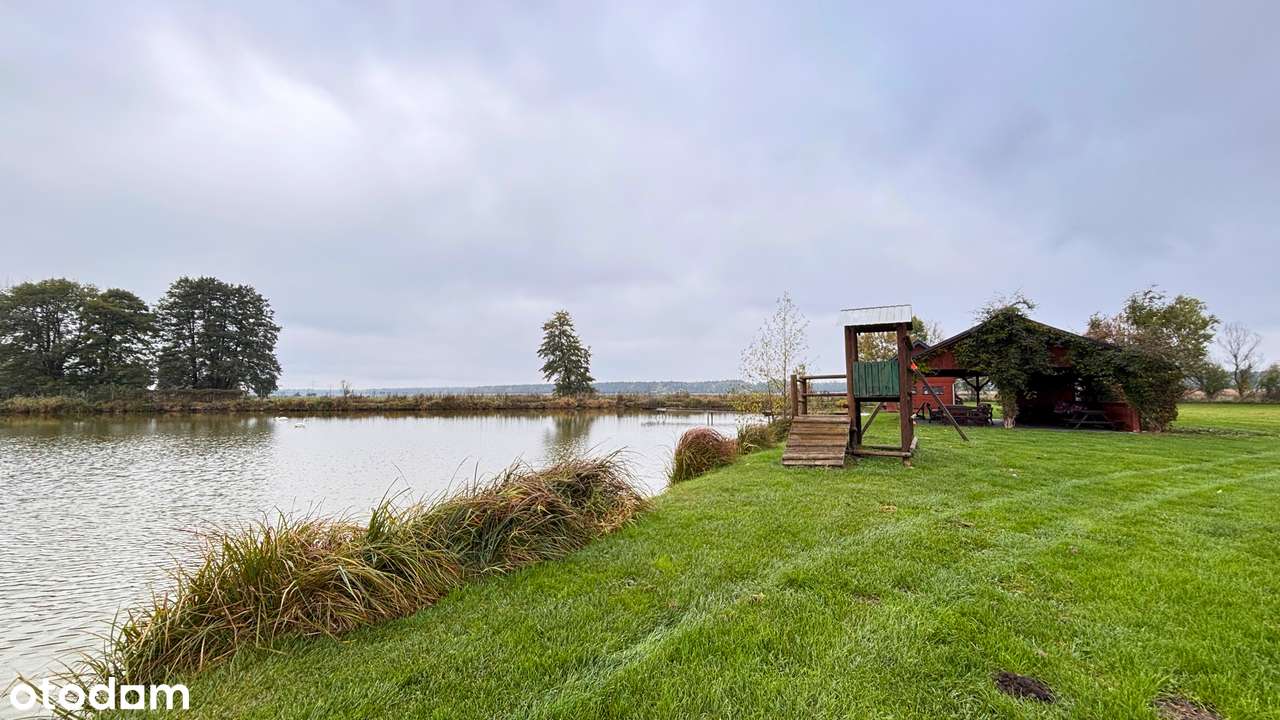 Siedlisko z domem, stawem i częścią rekreacyjną,Borycz-30min od Opola-10