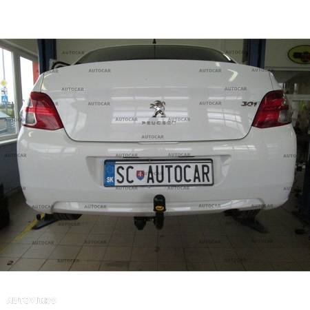 Carlig de remorcare pentru Peugeot 301 - sistem semidemontabil -cu suruburi -  din 2013/- - 8