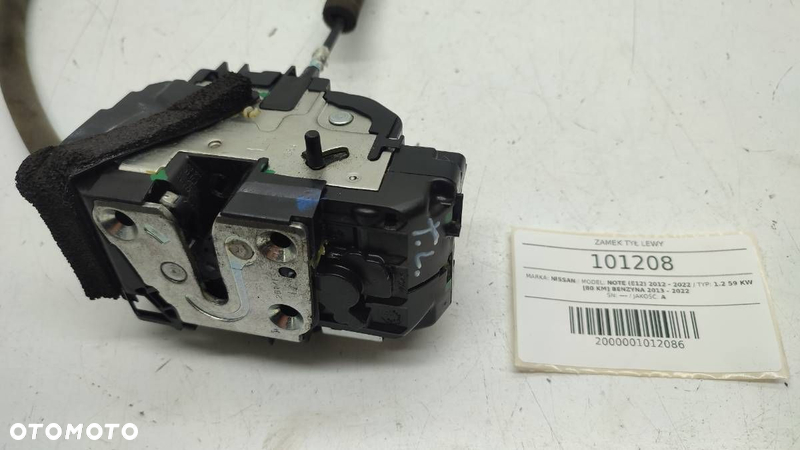 ZAMEK DRZWI TYŁ LEWY NISSAN NOTE E12 2014 3 PIN EU - 3