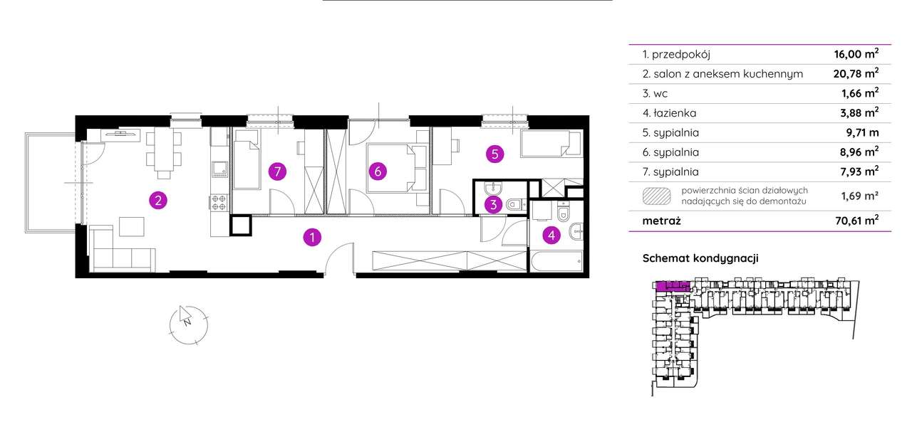 4 Pokoje - 2 Łazienki | Różne piętra | Pełna oferta | Klucze 02.2026-2