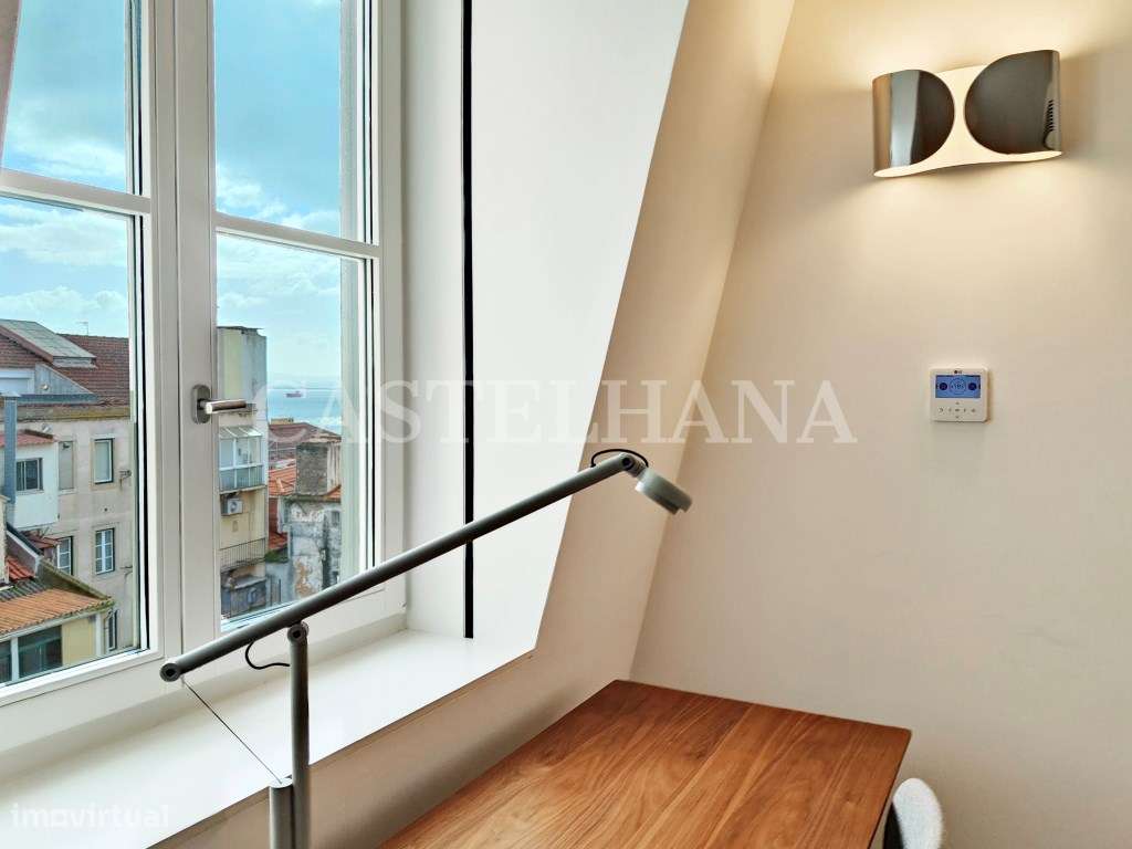 Penthouse T1 com vista rio e estacionamento, no Chiado, Lisboa - Grande imagem: 5/30