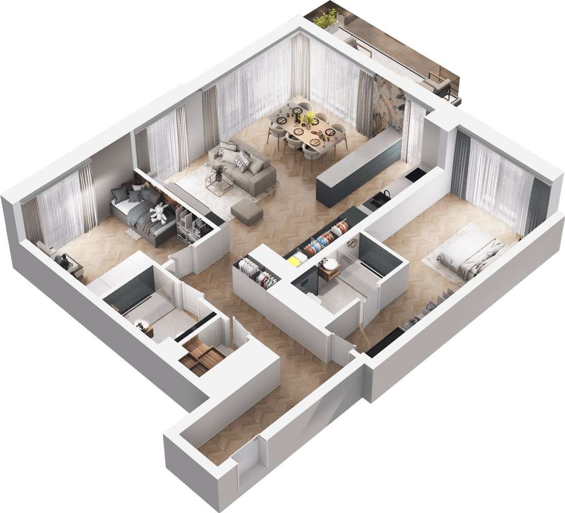 Ville Garden | mieszkanie 3-pok. | C.31 - Pełny obrazek: 5/10