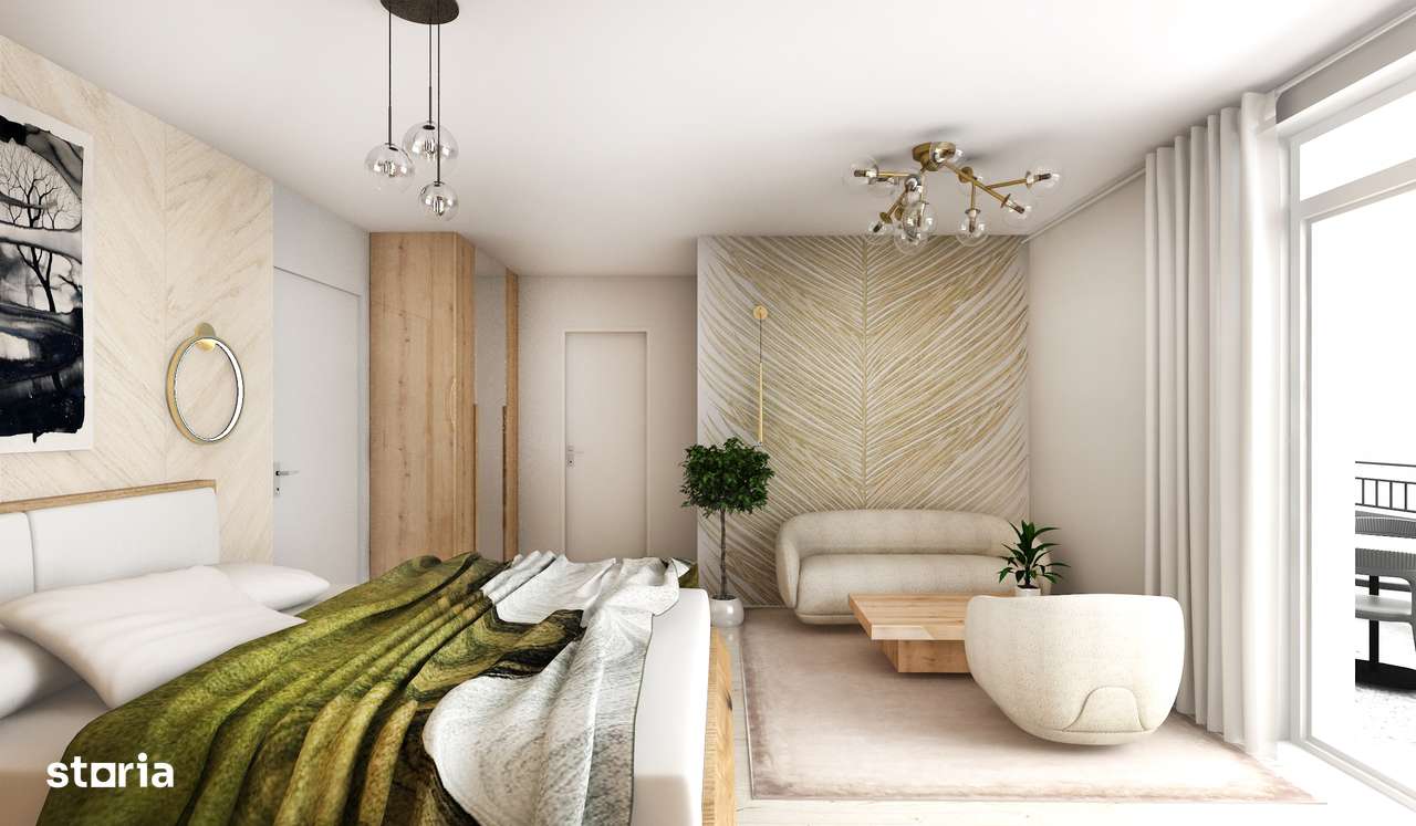 Garsoniera finisata la cheie, decomandata, terasa de 15mp, Magnolia-2