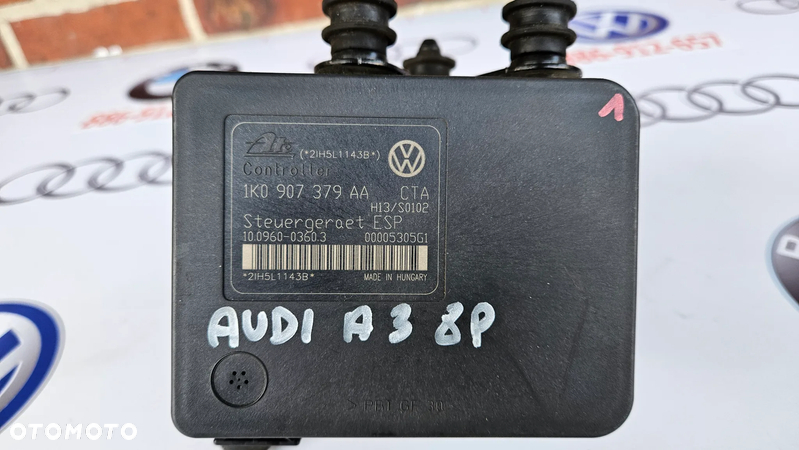 Audi A3 8P Pompa hamulcowa ABS Sterownik pompy 1K0907379AA 1K0614517T - 2