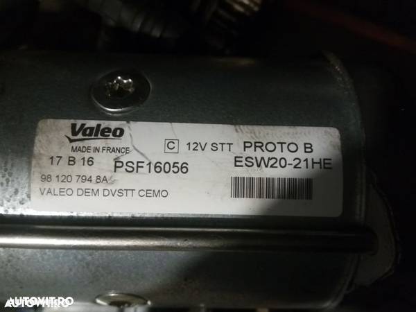 Electromotor Citroen C4 Picasso 981207948A ESW2021HE Valeo 2016 2.0 hdi 1.6 hdi 1.2 benz - 3