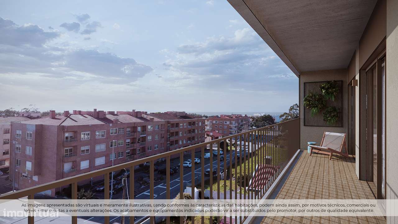 T1 NOVO c/ terraço de 32,48m2 e lugar de garagem em condomínio fechado-14